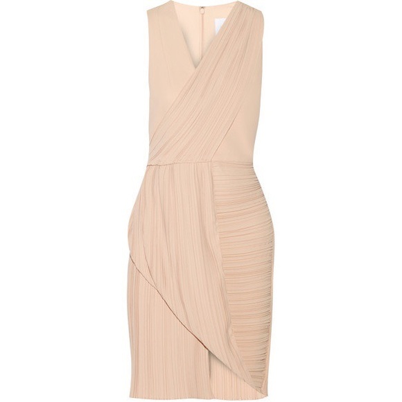 Dion Lee Wrap Effect Plisse crepe nude dress - Picture 2 of 9